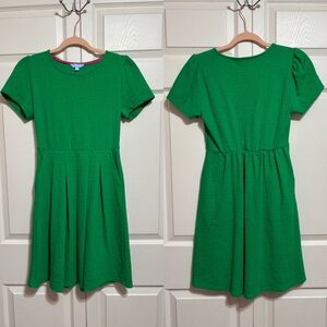 Draper James Kelly Green Short-Sleeve Dress